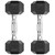 Hex Dumbbell Rubber Encased Dumbbell Strength Training Hex Dumbbell, Hand Weight For Workout & Exercise/Pair of 8LB