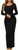 Yajedo Womens Long Sleeve Bodycon Scoop Neck Maxi Dress Casual Long Dress(Black XX-Large)