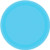 Caribbean Blue Plastic Plates, 8 Ct. | Party Tableware