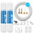 Inline Water Filter for Refrigerator and Ice Maker(2 Pack),1/4" Push Connect Post Carbon Filter Replacement for Reverse Osmosis Water System,Include 1/4" Water Line and Quick Connect Fittings