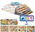 Phoohi 6 Pack Wooden Peg Puzzles for Toddler 1-3 Years Old Alphabet Numbers Animals Vehicles Puzzles Preschool Educational Learning Puzzles Montessori Toys Toddlers Kids 2-4 Birthday