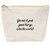 Jules Natural Canvas Tote Bag With Zipper Closure "Go Out And Put Good Things Into The World"