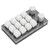 Cryfokt One Handed Programmable Mechanical Keyboard, 12 Keys RGB Programmable Macro Keyboard with Knob Plug and Play Multifunctional Mechanical Gaming Keypad Function Keypad for Windows(Black White)