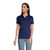 Lands' End Womens Short Sleeve Supima Polo Deep Sea Navy Regular Small