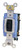 Leviton 1201-2L 15 Amp, 120/277 Volt, Toggle Locking Single-Pole AC Quiet Switch, Extra Heavy Duty Grade, Self Grounding, Brown