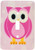 3dRose LSP_6313_1 Cute Owl on Light Pink Background Single Toggle Switch, Multicolor