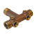 Merrill MFG BATNL100CS 4 in. x 1 in. No Lead Brass Tank Tee