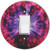 Rikki Knight RND-LSPROCK-111 Plasma Ball Electrifying Round Single Rocker Light Switch Plate