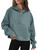 AUTOMET Half Zip Pullover for Women Quarter Zip Sweatshirts Hoodies Casual Cropped Sweaters Fall Outfits Winter Clothes Fashion 2023 Green