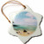3dRose LLC Vintage Kauai Tropical Beach Travel Photography 3-Inch Snowflake Porcelain Ornament