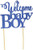 All About Details Blue Welcome Baby Boy Cake Topper