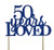 All About Details Blue 50-Years-Loved Cake Topper