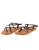 Billabong Womens Crossing By Braided Sandals, Off Black, 7