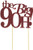 All About Details Red The Big 9OH! Cake Topper