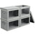 Homsorout Large Storage Bins with Lids, 4 Packs Fabric Storage Cubes with Window, Foldable Storage Baskets with Handles, Closet Organizers and Storage Bins, Light Grey