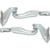 Evan Fischer Hood Hinge Set of 2 Compatible With 2007-2018 Mitsubishi Outlander and 2011-2020 Outlander Sport Driver and Passenger Side