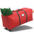 Winpull Rolling Christmas Tree Storage Bag Fits Up to 9 Ft Tall Disassembled Tree, Durable 600D Waterproof Oxford Fabric, Zippered Bag with Wheels & Handles, Heavy Duty Xmas Storage Container (Red)
