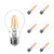 LE A19 E26 Vintage LED Edison Bulbs, Dimmable, Squirrel Cage Filament, 40W Equivalent, 4W 350 Lumens, 2700K Warm White, 300° Beam Wide Angle, for Home and Commercial Lighting and More, Pack of 6