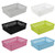 Obston Paper Organizer Basket, Plastic File Baskets, Colorful (6 Packs)