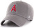 '47 MLB Dark Gray Clean Up Adjustable Hat Cap, Adult One Size (Los Angeles Angels Dark Gray)