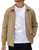 COOFANDY Men's Faux Suede Jacket Lightweight Softshell Flight Bomber Jacket