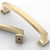 Asidrama 10 Pack 5 Inch(128mm) Hole Centers Brushed Brass Kitchen Cabinet Handles, Gold Cabinet Pulls Kitchen Cabinet Hardware for Cupboard Drawer Handles Dresser Pulls