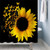 JIAMELUCK Sunflower Butterfly Shower Curtains Waterproof Polyester Flower Birds Bathroom Curtain with Hooks Home Decor 170x170cm(67" Wx67 H)