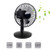 3 Speeds USB Oscillating Fan Portable Table Fan Mini USB Desktop Fan USB & Battery Powered Personal Fan Quietness Baby Fan in Home Office Baby Boom Car Camping (Black)