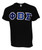 Mega Greek Mens Phi Beta Sigma Letter T-Shirt (Black, Large)