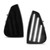 Gempro LED Front Side Marker Lights Assembly for Dodge Charger 2006 2007 2008 2009 2010 Corner Signal White Led Lamps, 2PCS (Smoked Black)