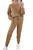 PRETTYGARDEN Women Two Piece Matching Outfits 2023 Fall Sweater Sets Casual Pullover And Long Pants Loungwear (Khaki,Large)