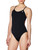 TYR womens Durafast One Cutoufit Solid Cutoutfit Swimsuit, Black, 28 US