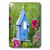 3dRose lsp_206205_1 Blue Birdhouse - Illinois, USA. Single Toggle Switch
