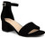 LONDON FOG Women's Nikki Low Two Piece Block Heel Dress Shoe Ladies Ankle Strap Pump Sandal black 7