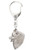 Samoyed (Head) Made in U.K Artistic Style Dog Key Ring Collection