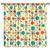 JESTRONRY Mid Century Curtains,Mid Century Fifties Modern Retro Colors Pattern Blackout Rod Pocket Window Drapes for Living Room Bedroom Kitchen Bathroom Home Decor 42x63in