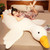 BXEBUI Giant White Goose Plush, Goose Stuffed Animal Pillow, Huge Body Goose Plush Toys Hugging Pillow Gifts, Refuse Thin Legs (75 in)