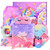 CUTEUP Unicorn Gifts Toys for Girls Age 4 5 6 7 8 9 10 11 Years Old Unicorn Birthday Gift Ideas Blanket Gifts Baskets for Daughter, Teen, Kids, Unicorn Gifts Boxes As Christmas Thanksgiving Day Gifts
