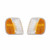 RAREELECTRICAL NEW PAIR OF TURN SIGNAL LIGHTS COMPATIBLE WITH FORD F-150 1997-2003 FO2551118 FO2550118 F75Z 13201 AC F75Z-13201-AC F75Z13201AC