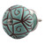 Indian Shelf 12 Pack Kitchen Door Knobs|Floral Unique Knobs for Cabinets|Green Vintage Drawer Knobs|Ceramic Dresser Knobs|Pull Knobs for Cabinets & Drawers|Farmhouse Kitchen Cabinet Pulls