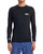 RVCA Mens Long Sleeve Surf Shirt - RVCA Rashguard (Black, Medium)