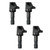 Kinwrdsn Set of 4 Ignition Pack Coils compatible with 1.8L/1.8 2012 2013 2014 2015 Honda Civic L4,2.0L 2.0 2013-15 Acura ILX L4, 1.8L 2016 2017 Honda HR-V L4,UF672,C1823