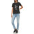 Karl Lagerfeld Paris Women's Logo Tee Top, Black