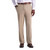 Haggar Men's Cool 18 Pro Classic Fit Flat Front Pant - Regular and Big & Tall Sizes, Tan BT, 34W x 30L