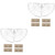 DOITOOL 4 Sets Triangle Shelf Bathroom Corner Shelf Triangular Shower Corner Shower Adhesive Bathroom Shower Corner Shelf Shower Corner Organizer Storage Stainless Steel Accessories