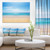 Designart PT9508-20-12 Calm Blue Sea and Sky Seashore Photography Canvas Print, 12" H x 20" W x 1" D 1P