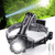 Rechargeable LED Headlamp, 100000 Lumens Super Bright Headlamps with 4 Modes, Zoomable, Digital Power Display, IPX6 Waterproof Headlamp with Warn Red Light for Camping, Running, Hunting, Adventures