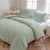 LAVACHEY Twin/Twin XL Comforter Sage Green Tufted Design, Boho Twin Sizs Comforter 2 Pieces Lightweight and Fluffy for All Seasons(1 Comforter, 1 Pillowcase)