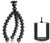 JOBY Gorillapod Flexible Tripod (Black/Charcoal) and  Bonus Universal Smartphone Tripod Mount Adapter