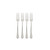 Oneida Juilliard Fine Flatware Dinner Forks, 0.45 LB, Metallic